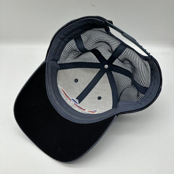 Patagonia Fitz Roy Trout Hat Cap Adjustable Snapback Fly Fishing Blueish Gray - Picture 7 of 8